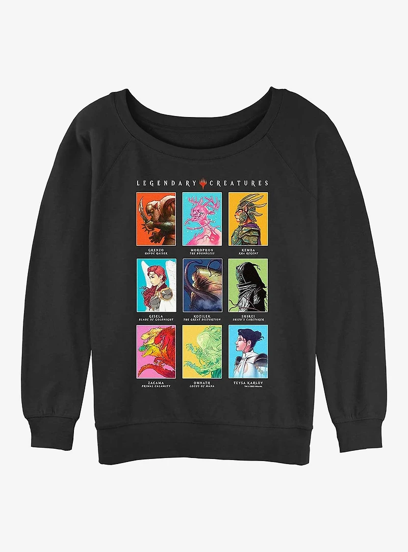Magic: The Gathering Legendary Creatures Womens Slouchy Sweatshirt
