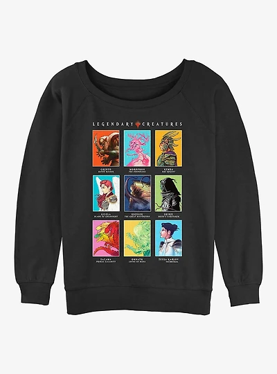 Magic: The Gathering Legendary Creatures Womens Slouchy Sweatshirt