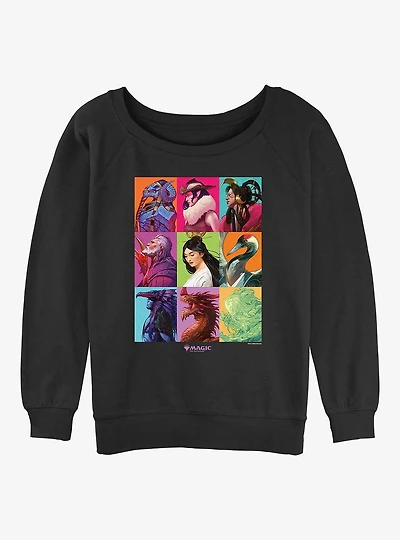 Magic: The Gathering Commander Masters Panels Womens Slouchy Sweatshirt