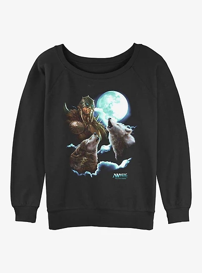 Magic: The Gathering Garruk Full Moon Womens Slouchy Sweatshirt