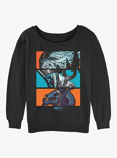 Magic: The Gathering Maelstrom Wanderer, Mikaeus, Neheb Womens Slouchy Sweatshirt