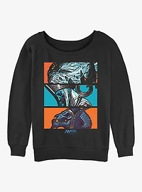 Magic: The Gathering Maelstrom Wanderer, Mikaeus, Neheb Womens Slouchy Sweatshirt