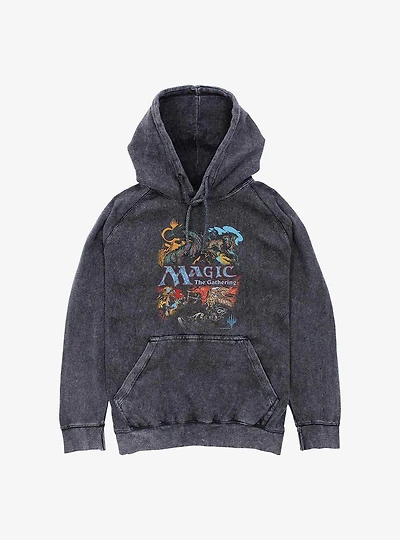 Magic: The Gathering Vintage Collage Mineral Wash Hoodie