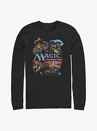 Magic: The Gathering Vintage Collage Long-Sleeve T-Shirt