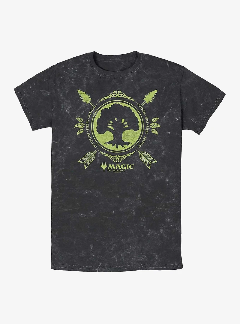 Magic: The Gathering Forest Mana Mineral Wash T-Shirt
