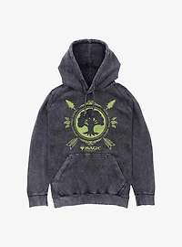 Magic: The Gathering Forest Mana Mineral Wash Hoodie