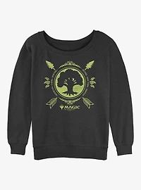 Magic: The Gathering Forest Mana Womens Slouchy Sweatshirt