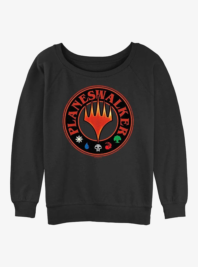 Magic: The Gathering Planeswalker Circle Stamp Womens Slouchy Sweatshirt