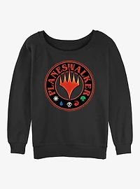 Magic: The Gathering Planeswalker Circle Stamp Womens Slouchy Sweatshirt