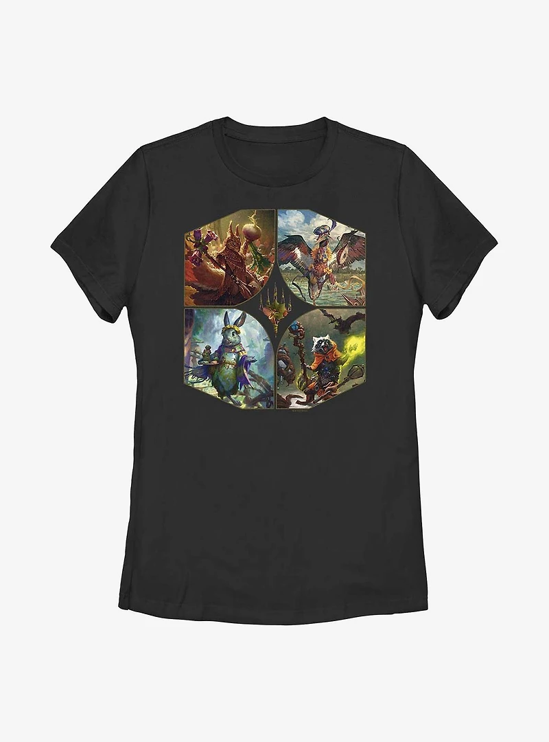 Magic: The Gathering Bloomburrow Commander Set Womens T-Shirt
