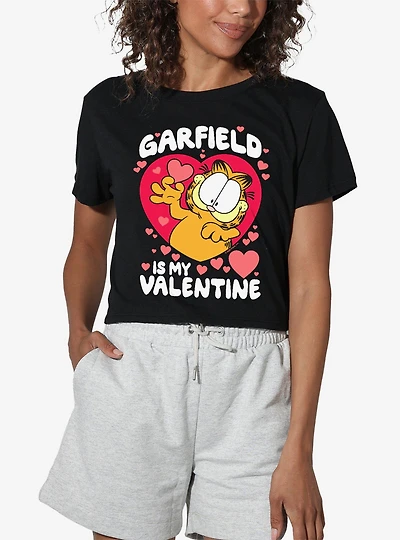 Garfield Is My Valentine Women's Crop Top T-Shirt