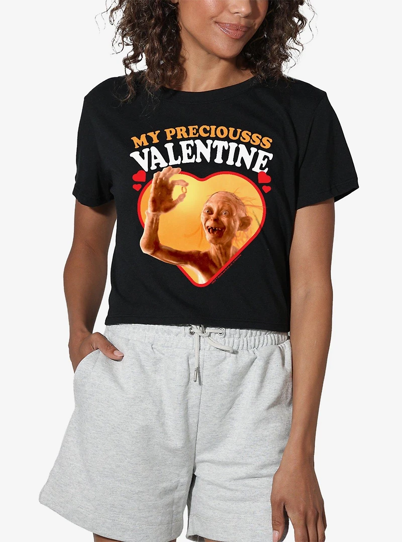 the Lord of Rings Gollum My Precious Valentine Women's Crop Top T-Shirt