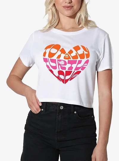 Teenage Mutant Ninja Turtles Totally Turtle Love Women's Crop Top T-Shirt