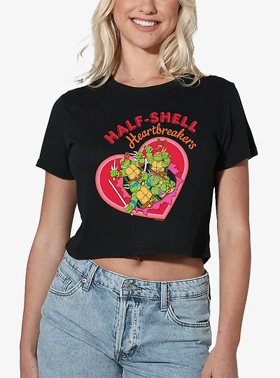 Teenage Mutant Ninja Turtles Half-Shell Heartbreakers Women's Crop Top T-Shirt