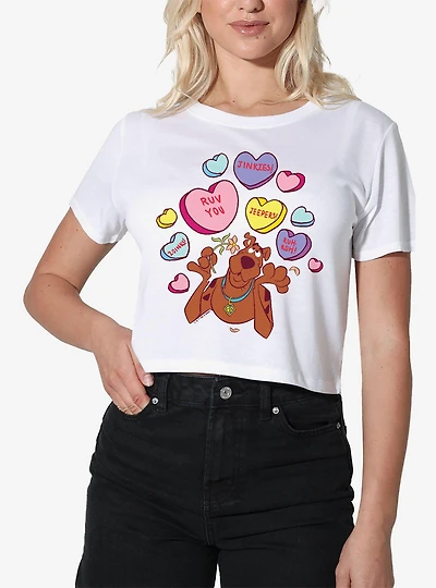 Scooby-Doo! Heart Candy Women's Crop Top T-Shirt