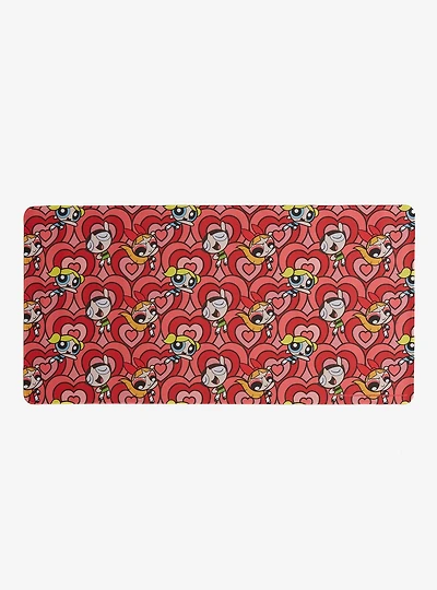 The Powerpuff Girls Heart Allover Print Desk Mat — BoxLunch Exclusive