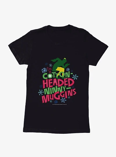 Elf Cotton Headed Ninny Muggins Neon Womens T-Shirt