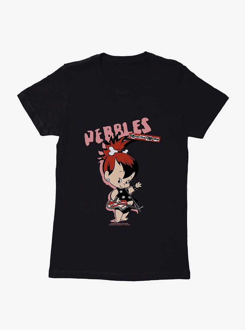 The Flintstones Pebbles Save Queen Womens T-Shirt