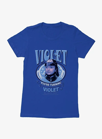 Willy Wonka And The Chocolate Factory Violet You're Turning Womens T-Shirt
