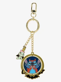 Loungefly Disney Lilo & Stitch Angel & Devil Stitch Spinning Keychain