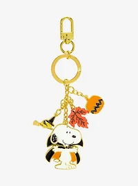 Peanuts Snoopy & Woodstock Halloween Multi-Charm Keychain