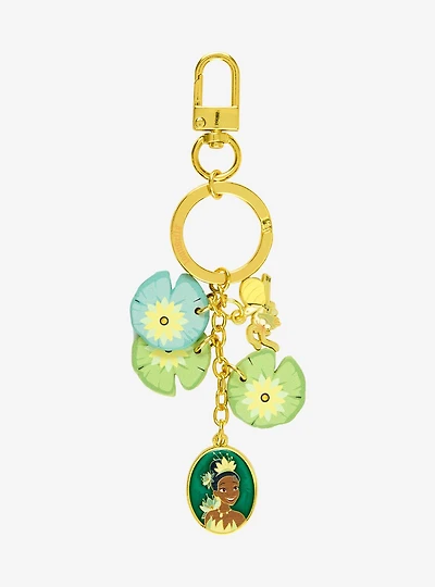 Loungefly Disney The Princess and the Frog Tiana Lily Pad Multi-Charm Keychain — BoxLunch Exclusive