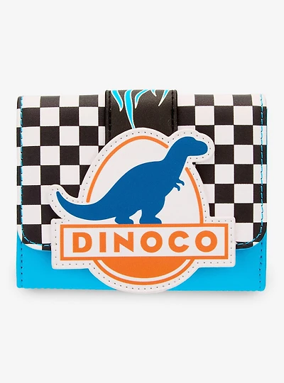 Loungefly Disney Pixar Cars Lightning McQueen Dinoco Checkered Wallet - BoxLunch Exclusive