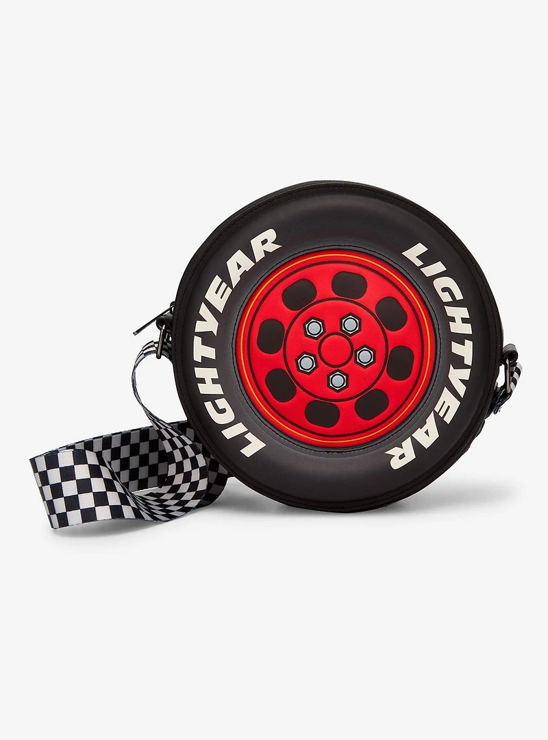 Loungefly Disney Pixar Cars Lightning McQueen Tire Figural Crossbody Bag - BoxLunch Exclusive