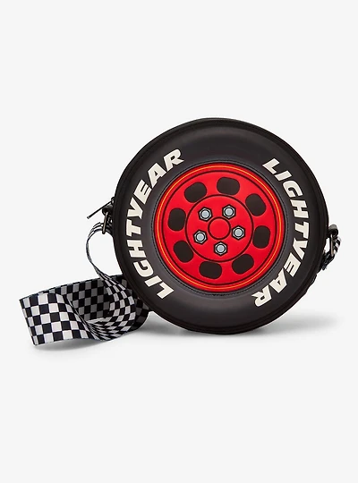 Loungefly Disney Pixar Cars Lightning McQueen Tire Figural Crossbody Bag - BoxLunch Exclusive