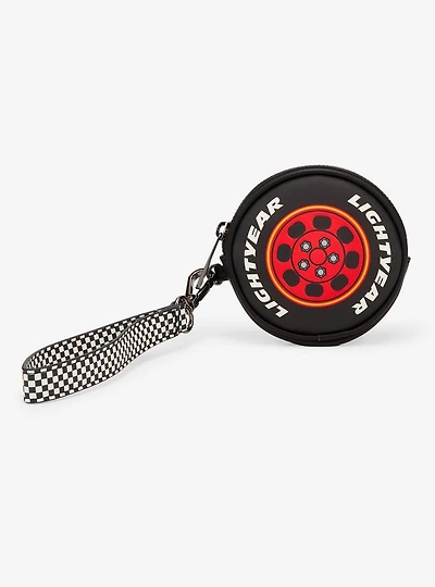 Loungefly Disney Pixar Cars Lightning McQueen Tire Figural Wristlet Coin Purse - BoxLunch Exclusive