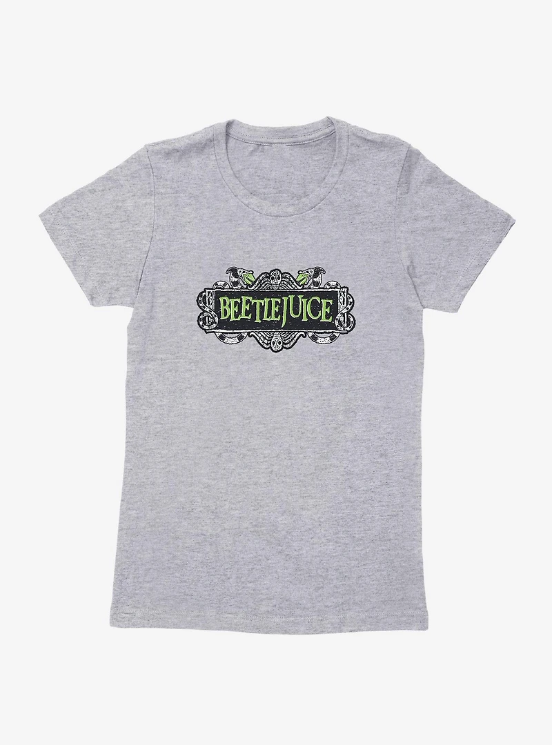 Beetlejuice Green Logo Womens T-Shirt