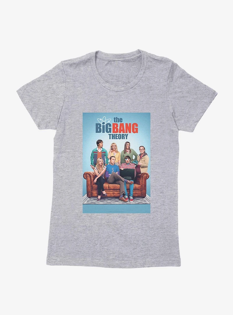 The Big Bang Theory Sofa Portrait Womens T-Shirt