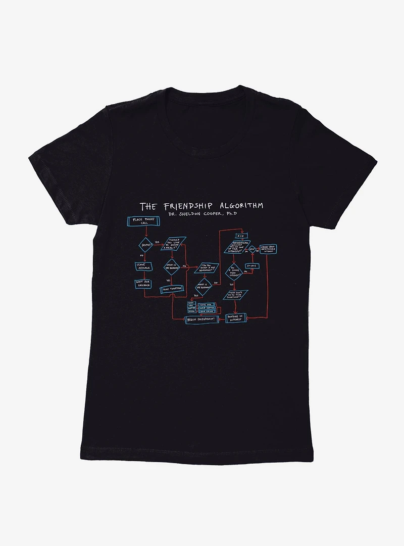The Big Bang Theory Friendship Algorithm Womens T-Shirt