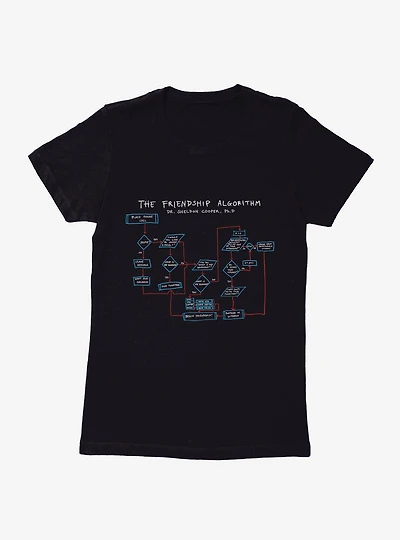 The Big Bang Theory Friendship Algorithm Womens T-Shirt