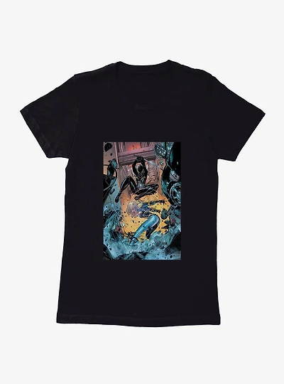 DC Comics Birds Of Prey Cassandra Cain Battle Comic Art Womens T-Shirt