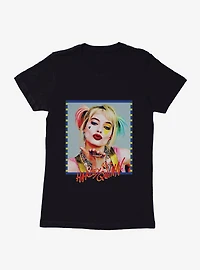 DC Comics Birds Of Prey Harley Quinn Kiss Face Womens T-Shirt