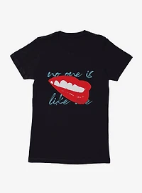 DC Comics Birds Of Prey Harley Quinn No One Is Like Me Red Lips Womens T-Shirt