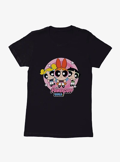 Powerpuff Girls Heroine Stance Womens T-Shirt