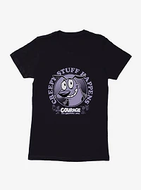 Courage The Cowardly Dog Creepy Stuff Happens Womens T-Shirt