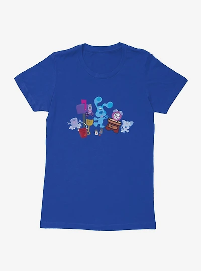 Blue's Clues Group Cheer Womens T-Shirt