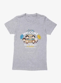 Friends Chibi Fountain Welcome Womens T-Shirt