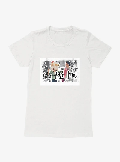 Friends Chandler Monica Turkey Love Womens T-Shirt