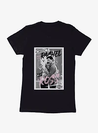 Friends Ross Rachel Hug And Hearts Womens T-Shirt
