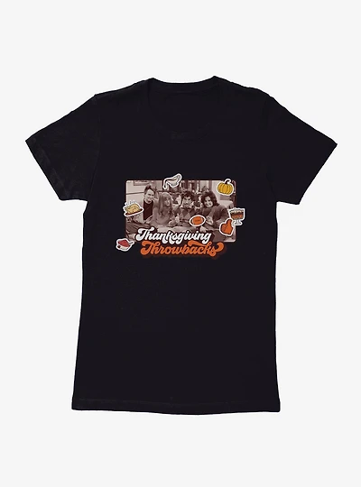 Friends Thanksgiving Throwbacks Womens T-Shirt