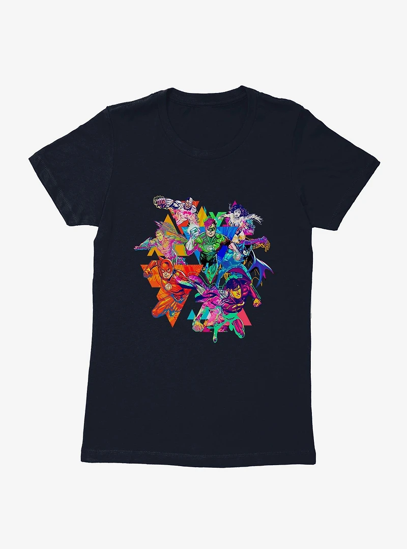 DC Comics Justice League Group Midflight Womens T-Shirt