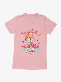 Looney Tunes Lola Bunny Kisses Womens T-Shirt