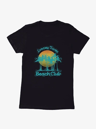 Looney Tunes Beach Club Sunset Womens T-Shirt