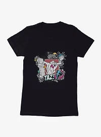 Looney Tunes Taz Tornado Doodle Womens T-Shirt