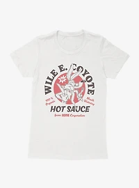 Looney Tunes Wile E. Coyote Hot Sauce Womens T-Shirt
