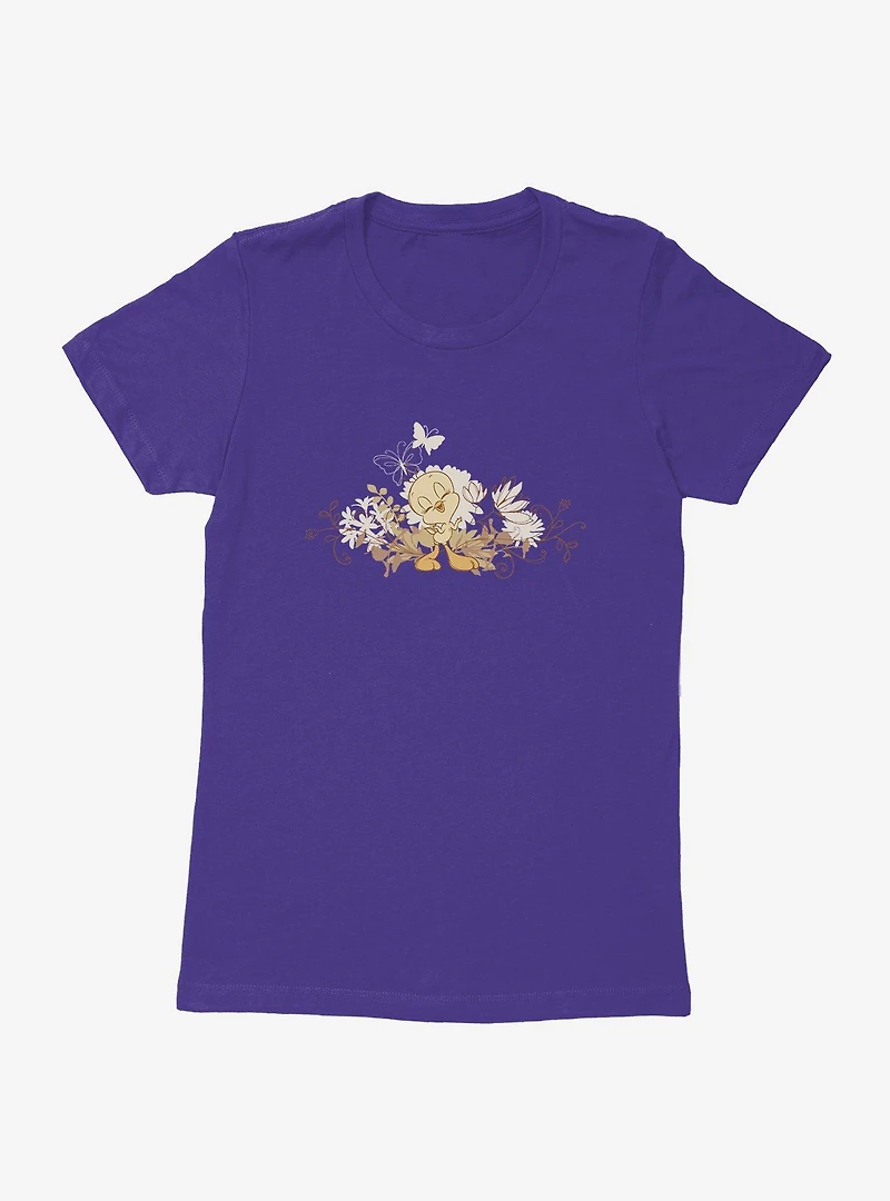 Looney Tunes Tweety Bird Flower Power Womens T-Shirt